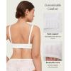 imagePopilush Minimizer Bras for Women Plus Size Full Coverage Lace Underwire Support Push Up Bra for Heavy Breast Everyday WearWhite