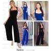 imagePopilush Jumpsuits for Women Dressy Casual Loose Overalls Formal Sleeveless Rompers Outfits with ShapewearBlack