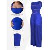 imagePopilush Jumpsuits for Women Dressy Casual Loose Overalls Formal Sleeveless Rompers Outfits with ShapewearBlue