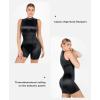 imagePopilush Womens Summer Bodycon Jumpsuits Casual Sleeveless Stretchy Shorts Rompers Zipper BodysuitBlack Bodycon Jumpsuits