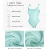 imagePopilush Lace Trimmed Bodysuits for Women  Soft Modal Camisole Tops Cute Thong Body Suits  2025 Summer Trendy TopsBlue