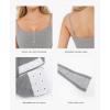 imagePopilush Lace Trimmed Bodysuits for Women  Soft Modal Camisole Tops Cute Thong Body Suits  2025 Summer Trendy TopsGrey