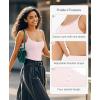 imagePopilush Lace Trimmed Bodysuits for Women  Soft Modal Camisole Tops Cute Thong Body Suits  2025 Summer Trendy TopsPink