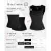 imagePopilush Square Neck Tops for Women  Sleeveless Womens Basic Tummy Control Shapewear Tank Tops Going Out TopsBlack