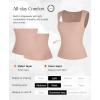 imagePopilush Square Neck Tops for Women  Sleeveless Womens Basic Tummy Control Shapewear Tank Tops Going Out TopsDark Skin