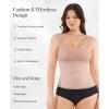 imagePopilush Square Neck Tops for Women  Sleeveless Womens Basic Tummy Control Shapewear Tank Tops Going Out TopsDark Skin