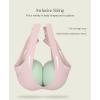 imagePopilush Wireless Bras for Women Full Coverage Wide Straps Comfort Bralette Support Push Up Bra No UnderwireA Nude Pink