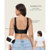 imagePopilush Wireless Bras for Women Full Coverage Wide Straps Comfort Bralette Support Push Up Bra No UnderwireBlack