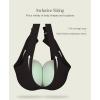 imagePopilush Wireless Bras for Women Full Coverage Wide Straps Comfort Bralette Support Push Up Bra No UnderwireBlack