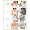 imagePopilush Wireless Bras for Women Full Coverage Wide Straps Comfort Bralette Support Push Up Bra No UnderwireWhite