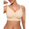 imagePopilush Bralettes for Women with Support Full Coverage Comfort Wireless Bras Push Up Seamless Bra with Removable PadsAskin