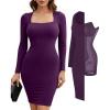 Purple Midi Dress