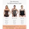 imagePopilush Corset Tops for Women  Shapewear Lace Top Sculpting Detachable Strap Bustier with Buckle Summer SplashBlack