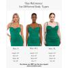 imagePopilush Womens Shapewear Maxi Dress Corset Ruched Bodycon Elegant Formal Cocktail Evening DressesGreen