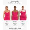imagePopilush Womens Shapewear Maxi Dress Corset Ruched Bodycon Elegant Formal Cocktail Evening DressesRed
