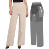 imagePopilush Work Pants Women  High Waisted Dress Pants Comfy Work Office Trousers with Pockets Business Casual OutfitsBrown