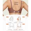 imagePopilush Wireless Bras Women Seamless No Underwire Push Up Bra Supportive Deep V Bralette Everyday Comfortable TShirt BraBrown