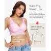 imagePopilush Wireless Bras Women Seamless No Underwire Push Up Bra Supportive Deep V Bralette Everyday Comfortable TShirt BraLeopard Pink