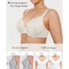 imagePopilush Minimizer Bras for Women  Push Up Full Coverage Lace Plus Size Underwire Bra with SupportWhite