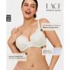 imagePopilush Minimizer Bras for Women  Push Up Full Coverage Lace Plus Size Underwire Bra with SupportWhite