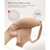 imagePopilush Wireless Bras with Support and Lift  Seamless Bras for Women No Underwire Full Coverage Bralette T Shirt BraNude