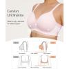 imagePopilush Wireless Bras with Support and Lift  Seamless Bras for Women No Underwire Full Coverage Bralette T Shirt BraPink