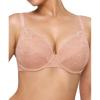 imagePopilush Minimizer Bras for Women  Push Up Full Coverage Lace Plus Size Underwire Bra with SupportNude