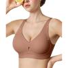 imageWireless Bras for Women No Underwire Seamless Push Up Full Coverage Bralettes Comfort Lift Support TShirt BraBrown