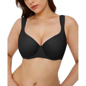 imagePopilush Minimizer Bras for Women Full Coverage Underwire Plus Size Bra with Supportive ampamp Comfortable for Large BreastsBlack