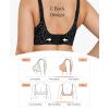 imagePopilush Push Up Bras for Women  Wireless Comfortable Bra Seamless Bralette Full Coverage Deep V Leopard Print Bra Everyday Bras