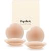 imagePopilush Nipple Covers for Women  2 Pairs Sticky Bra  Reusable Silicone Nipple Pasties Waterproof with Travel CaseCaramel