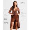 imagePopilush The Shapewear Dress 9 in 1 Bodycon Dress with Built in Shapewear Long Sleeve Dresses for Women 2024Brown