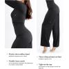 imagePopilush Jumpsuits for Women with Build in Shapewear Long Sleeve Formal Jumpsuit Bodycon Square Neck RomperBlack