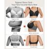 imagePopilush Wireless Push Up Bra  Seamless Bras for Women No Underwire Supportive Minimizer Bra Full Coverage BraletteBlack