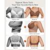 imagePopilush Wireless Push Up Bra  Seamless Bras for Women No Underwire Supportive Minimizer Bra Full Coverage BraletteBrown