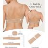 imagePopilush Wireless Push Up Bra  Seamless Bras for Women No Underwire Supportive Minimizer Bra Full Coverage BraletteNude
