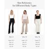 imagePopilush Dress Pants Women Bootcut Business Casual Work High Waisted Stretchy Flare Trousers Comfy Pull On Office SlacksBlack