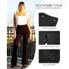 imagePopilush Dress Pants Women Bootcut Business Casual Work High Waisted Stretchy Flare Trousers Comfy Pull On Office SlacksBlack