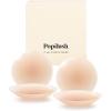 imagePopilush Nipple Covers for Women  2 Pairs Sticky Bra  Reusable Silicone Nipple Pasties Waterproof with Travel Case Crme Large