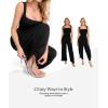 imagePopilush Jumpsuits for Women Dressy Casual Loose Overalls Sleeveless Rompers Outfits with Shapewear Adjustable Trouser Legs Black XL