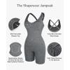 imagePopilush Shapewear Rompers For Women Cross Back Short Rompers Tummy Control Bodycon Gym Clothes 2024Black