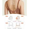 imagePopilush Jelly Bras for Women No Underwire Push Up Bra Wireless Seamless Bralettes with Support Comfortable Minimizer BraLeopard Brown