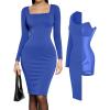 Blue Midi Dress