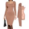 Brown Midi Dress