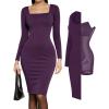 Purple Midi Dress