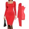 Red Midi Dress