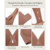 image:imagePopilush Bras for Women No Underwire Push Up Bra Seamless Wireless Bralettes with Support Comfortable Minimizer BraBrown