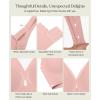 image:imagePopilush Bras for Women No Underwire Push Up Bra Seamless Wireless Bralettes with Support Comfortable Minimizer BraPink