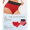 image:imagePopilush High Waisted Bikini Set for Women Tummy Control Shapewear Swimsuit with Boho Trim 4 Way Wear Beach and PoolRed