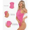 image:imagePopilush Body Suits For Womens Tummy Control Compression Halter Bodysuit Thong Cotton Tank TopHot Pink